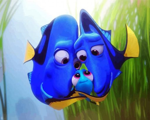 Dory Family Characters paint by numbers