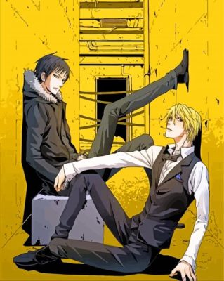 Izaya Orihara And Shizuo Heiwajima paint by numbers