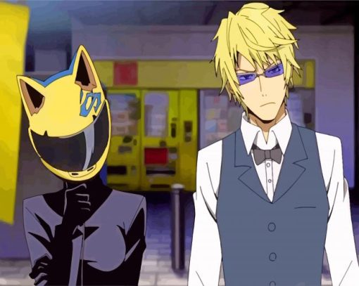 Shizuo Heiwajima And Celty Sturluson paint by numbers