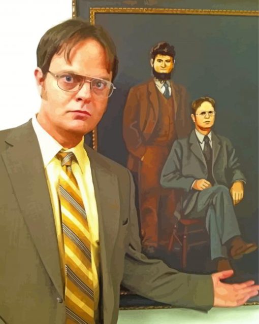 The Actor Dwight Schrute paint by numbers