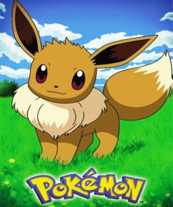 Eevee Pokemon Poster paint by numbers