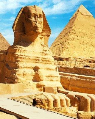 Egypt Sphinx paint by numbers