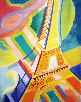 Eiffel Tower paint by numbers