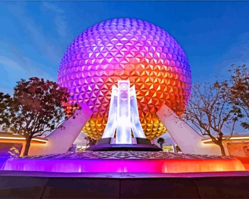 Epcot Theme Park paint by numbers
