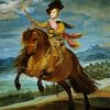 Equestrian Portrait Of Prince Balthasar Charles paint by numbers