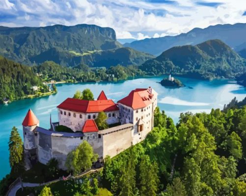 Slovenia Castle paint by numbers