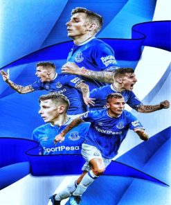 Everton Footballers paint by numbers