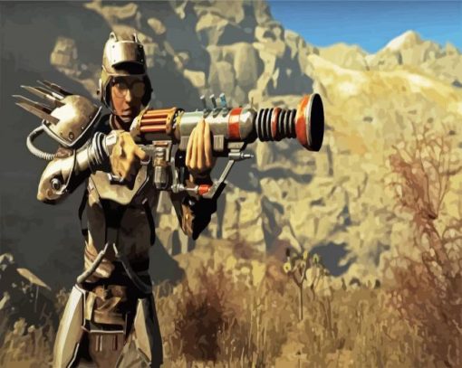 Fallout Video Game paint by numbers
