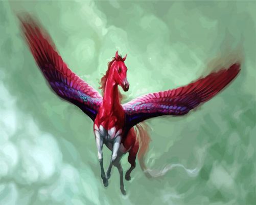 Fantasy Pegasus paint by numbers