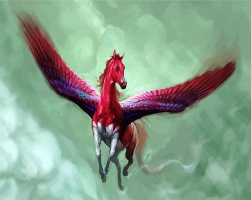 Fantasy Pegasus paint by numbers