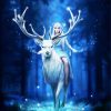 Fantasy Elf On Stag paint by numbers