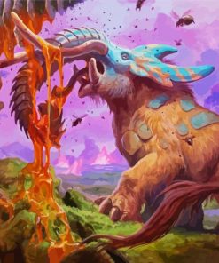 Fantasy Mammoth Animal paint by numbers