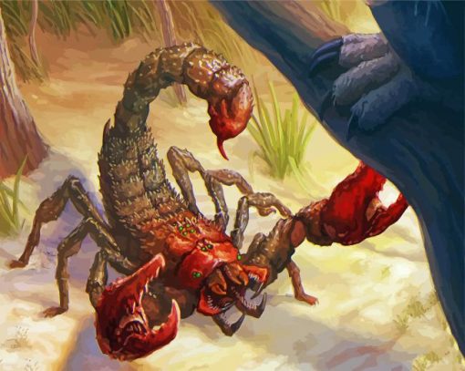 Fantasy Scorpion Art paint by numbers
