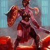 Female Gladiator paint by numbers