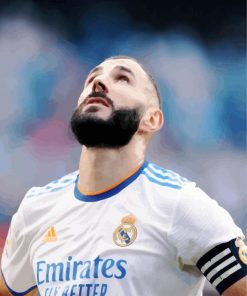 Karim Benzema Footballer paint by numbers