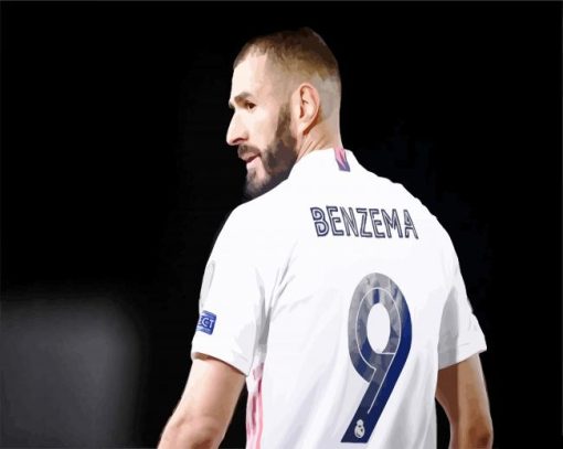 Karim Benzema Professional Player paint by numbers