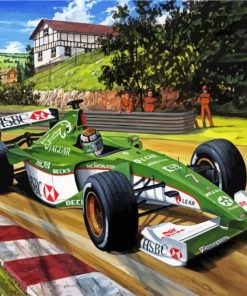 Formula One Race Car paint by numbers