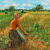 Farmer Woman Art paint by numbers