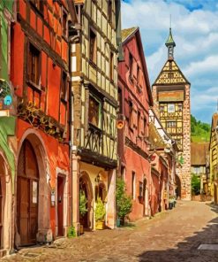 The Beautiful City Colmar paint by numbers