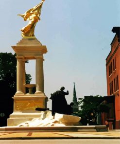 Francis Scott Key Monument paint by numbers