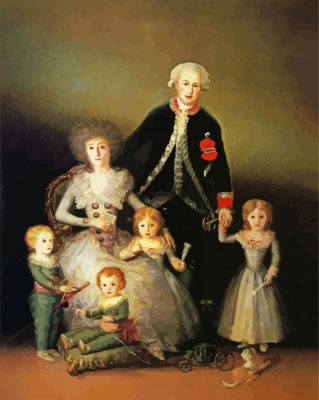 The Dukes Of Osuna And Their Children paint by numbers