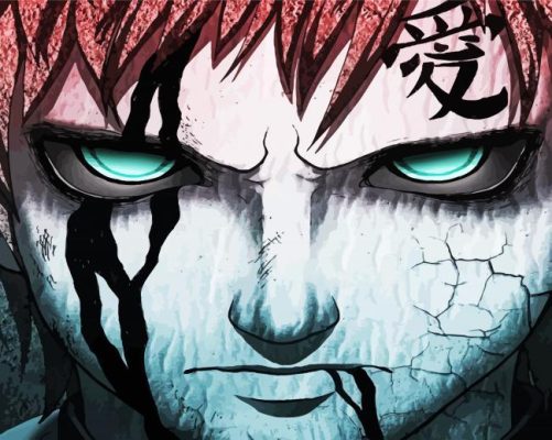 Gaara Naruto Character paint by numbers