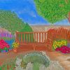 Garden Bench paint by numbers