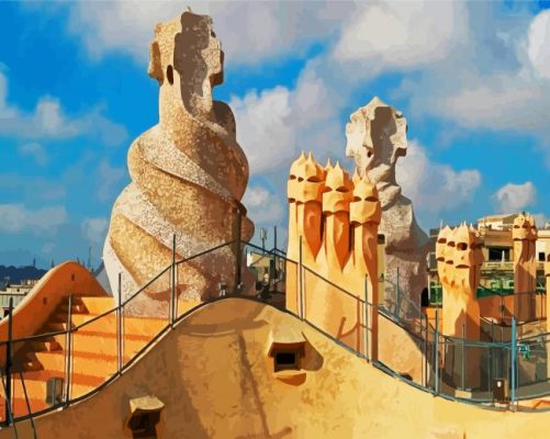 Gaudi Casa Mila Paint by numbers