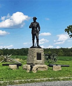 Gettysburg National Military Park paint by numbers