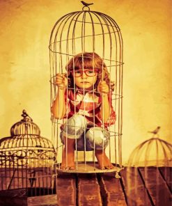 Little Girl In Cage paint by numbers