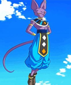 God Beerus Character paint by numbers