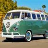 Green Volkswagen Combi paint by numbers