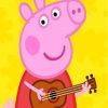 Guitarist Peppa Pig paint by numbers