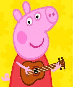 Guitarist Peppa Pig paint by numbers