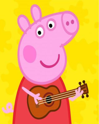 Guitarist Peppa Pig paint by numbers