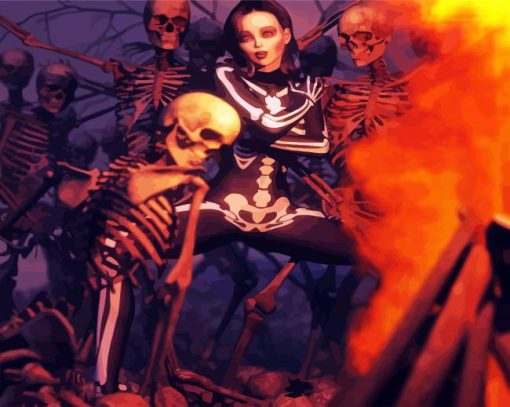 Halloween Gothic paint by numbers