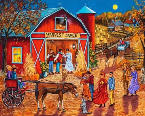 Harvest Dance paint by numbers