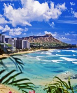 Seascape Honolulu Hawaii paint by numbers