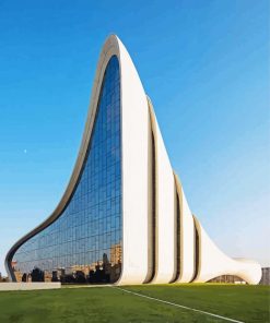 Heydar Aliyev Centre Baku paint by numbers