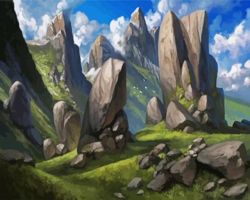 Hills And Mountains paint by numbers