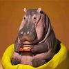 The Hippopotamus Gamer paint by numbers