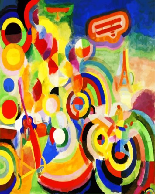 Homage to Bleriot paint by numbers