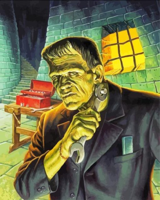 Frankenstein Movie paint by numbers