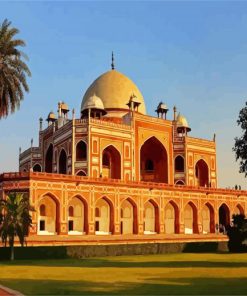 Humayun's Tomb paint by numbers