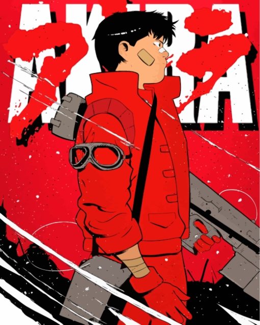 Illustration Akira Anime paint by numbers