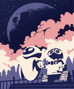 Illustration Wall E paint by numbers