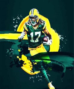 Illustration Davante Adams paint by numbers