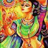 Colorful Indian Dancer paint by numbers