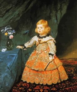 Infanta Margareta Teresa In A Peach Dress paint by numbers