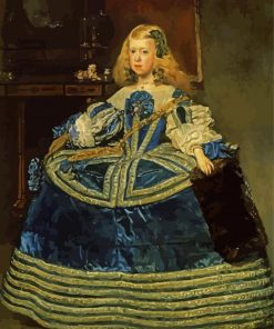 Infanta Margareta Teresa In A Blue Dress paint by numbers